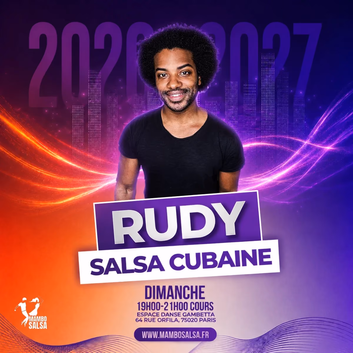 Flyer du cours de Salsa Cubaine, Dimanche à 19h00