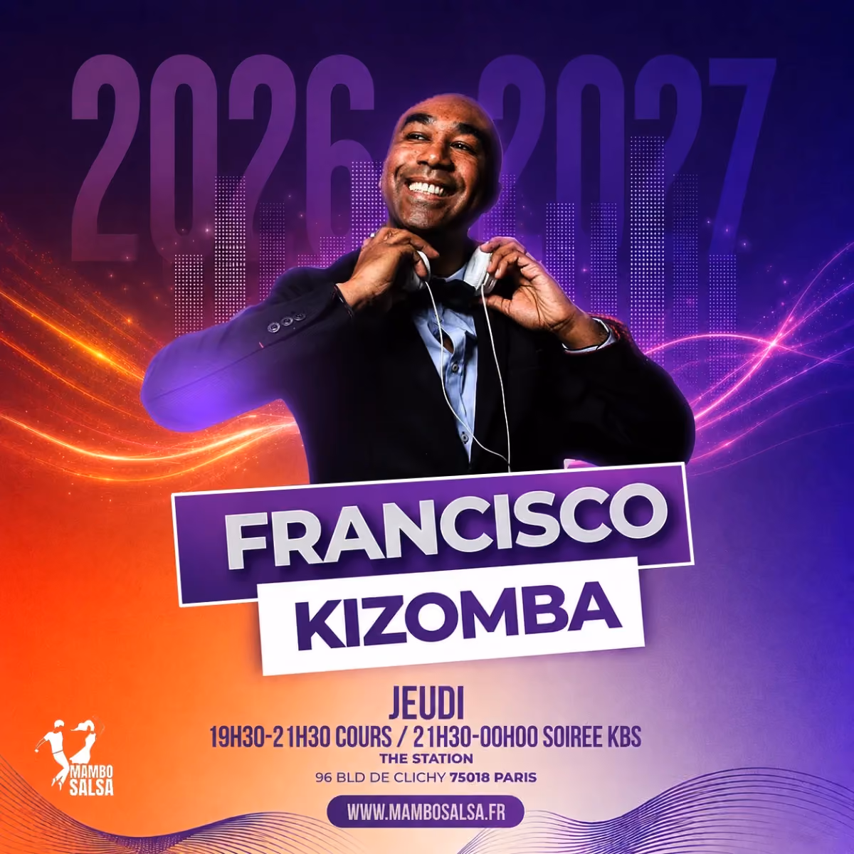 Flyer du cours de Kizomba, Jeudi à 19h30